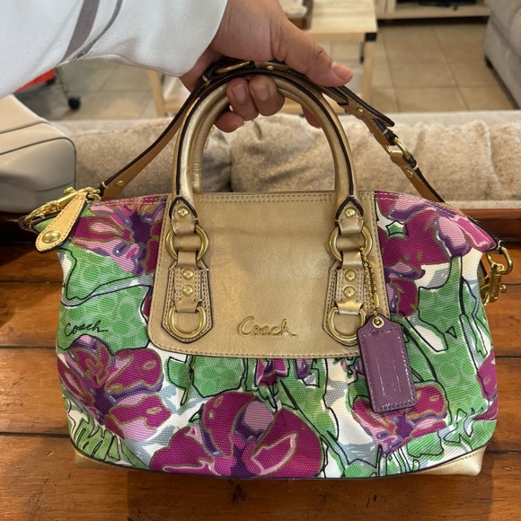 Coach Handbags - Coach Ashley Floral Iris Multicolor Satchel handbag